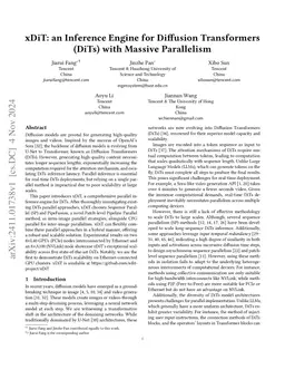 xDiT: an Inference Engine for Diffusion Transformers (DiTs) with Massive
  Parallelism