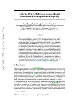 Not Just Object, But State: Compositional Incremental Learning without Forgetting