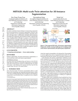 MSTA3D: Multi-scale Twin-attention for 3D Instance Segmentation