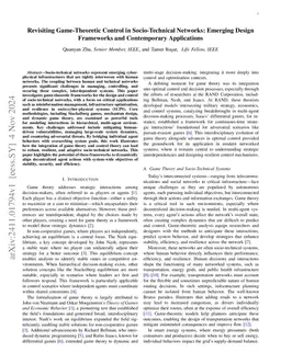 Revisiting Game-Theoretic Control in Socio-Technical Networks: Emerging
  Design Frameworks and Contemporary Applications