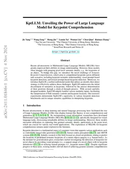 KptLLM: Unveiling the Power of Large Language Model for Keypoint
  Comprehension