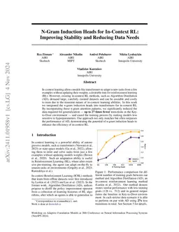N-Gram Induction Heads for In-Context RL: Improving Stability and Reducing Data Needs