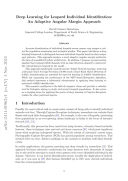 Deep Learning for Leopard Individual Identification: An Adaptive Angular
  Margin Approach