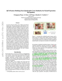 QCS: Feature Refining from Quadruplet Cross Similarity for Facial Expression Recognition