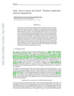 Ask, and it shall be given: On the Turing completeness of prompting