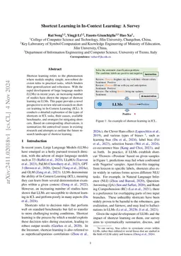 Shortcut Learning in In-Context Learning: A Survey