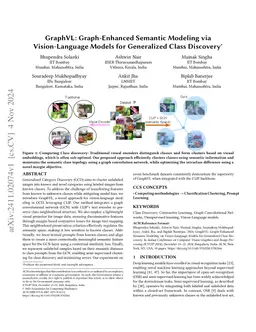 GraphVL: Graph-Enhanced Semantic Modeling via Vision-Language Models for
  Generalized Class Discovery