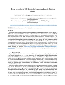 Deep Learning on 3D Semantic Segmentation: A Detailed Review