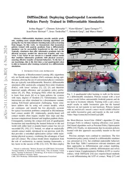 DiffSim2Real: Deploying Quadrupedal Locomotion Policies Purely Trained
  in Differentiable Simulation