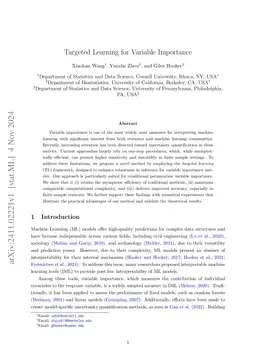 Targeted Learning for Variable Importance