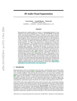 3D Audio-Visual Segmentation