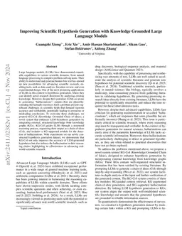 Improving Scientific Hypothesis Generation with Knowledge Grounded Large
  Language Models