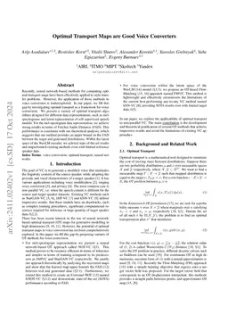 Optimal Transport Maps are Good Voice Converters