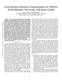 Goal-Oriented Semantic Communication for Wireless Visual Question
  Answering