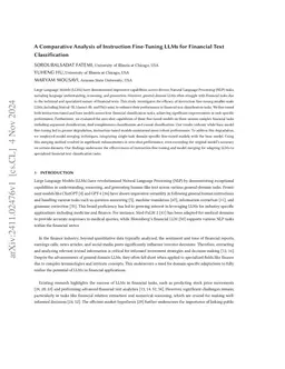 A Comparative Analysis of Instruction Fine-Tuning LLMs for Financial
  Text Classification