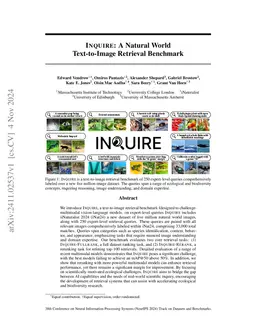 INQUIRE: A Natural World Text-to-Image Retrieval Benchmark