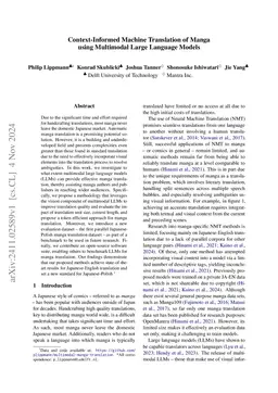 Context-Informed Machine Translation of Manga using Multimodal Large
  Language Models