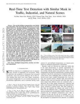 Real-Time Text Detection with Similar Mask in Traffic, Industrial, and
  Natural Scenes