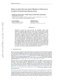 Specialized Foundation Models Struggle to Beat Supervised Baselines