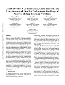 DeepContext: A Context-aware, Cross-platform, and Cross-framework Tool
  for Performance Profiling and Analysis of Deep Learning Workloads