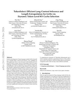 TokenSelect: Efficient Long-Context Inference and Length Extrapolation for LLMs via Dynamic Token-Level KV Cache Selection