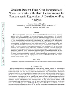 Gradient Descent Finds Over-Parameterized Neural Networks with Sharp Generalization for Nonparametric Regression
