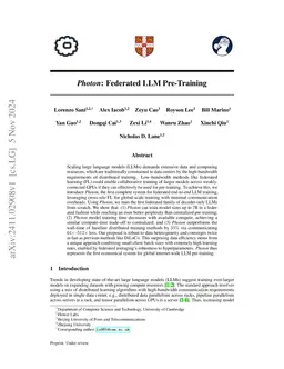 Photon: Federated LLM Pre-Training