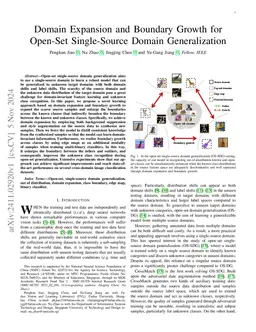 Domain Expansion and Boundary Growth for Open-Set Single-Source Domain
  Generalization