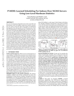 P-MOSS: Scheduling Main-Memory Indexes Over NUMA Servers Using Next Token Prediction