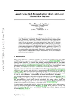 Accelerating Task Generalisation with Multi-Level Skill Hierarchies