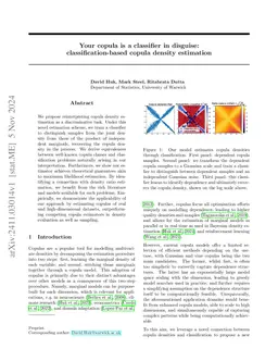 Your copula is a classifier in disguise: classification-based copula density estimation