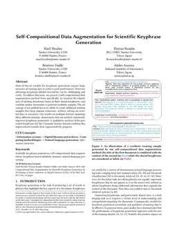 Self-Compositional Data Augmentation for Scientific Keyphrase Generation