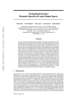 Navigating Extremes: Dynamic Sparsity in Large Output Spaces