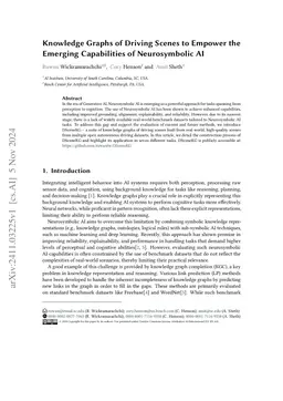 Knowledge Graphs of Driving Scenes to Empower the Emerging Capabilities
  of Neurosymbolic AI