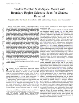 ShadowMamba: State-Space Model with Boundary-Region Selective Scan for Shadow Removal