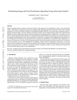 Undermining Image and Text Classification Algorithms Using Adversarial
  Attacks