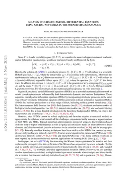 Solving stochastic partial differential equations using neural networks in the Wiener chaos expansion
