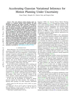 Efficient Iterative Proximal Variational Inference Motion Planning