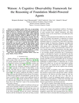 Watson: A Cognitive Observability Framework for the Reasoning of LLM-Powered Agents