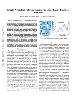 Towards Personalized Federated Learning via Comprehensive Knowledge
  Distillation