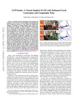 LCP-Fusion: A Neural Implicit SLAM with Enhanced Local Constraints and
  Computable Prior