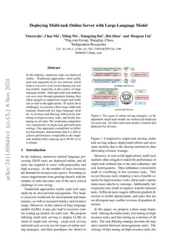 Deploying Multi-task Online Server with Large Language Model