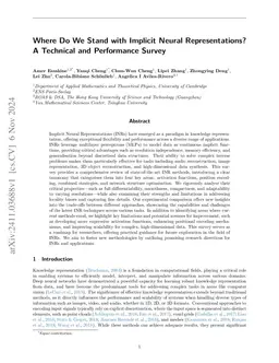 Where Do We Stand with Implicit Neural Representations? A Technical and
  Performance Survey