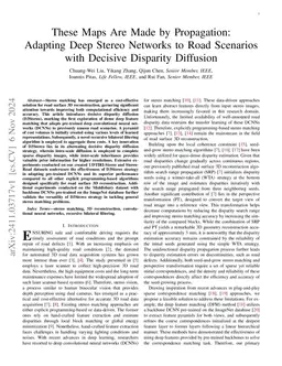 These Maps Are Made by Propagation: Adapting Deep Stereo Networks to
  Road Scenarios with Decisive Disparity Diffusion