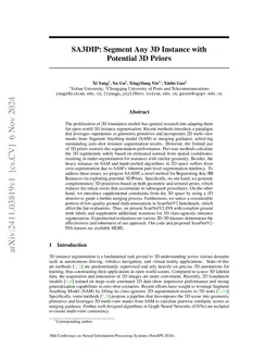 SA3DIP: Segment Any 3D Instance with Potential 3D Priors