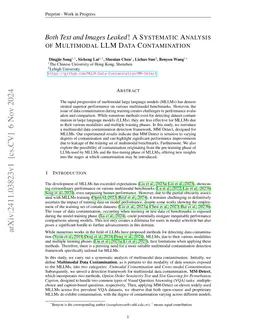 Both Text and Images Leaked! A Systematic Analysis of Data Contamination in Multimodal LLM