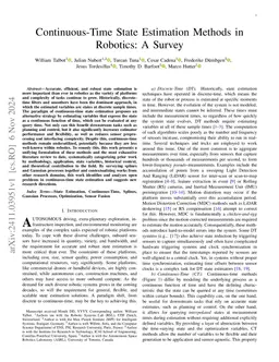 Continuous-Time State Estimation Methods in Robotics: A Survey