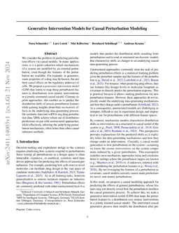 Generative Intervention Models for Causal Perturbation Modeling