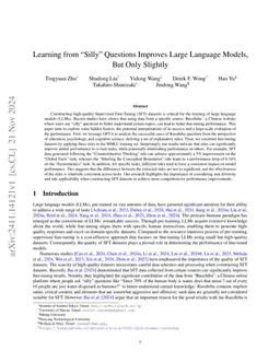 Learning from "Silly" Questions Improves Large Language Models, But Only
  Slightly