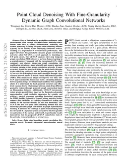 Point Cloud Denoising With Fine-Granularity Dynamic Graph Convolutional
  Networks